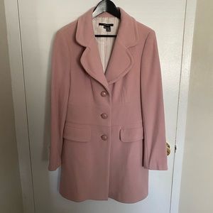 Pink Zara Wool Pea Coat